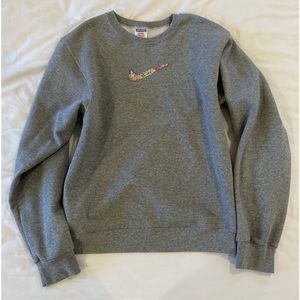 Nike Logo Embroidered Jerzees Sweatshirt